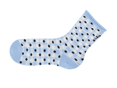 Valentina Vog Socks - Off White/Blue/Black