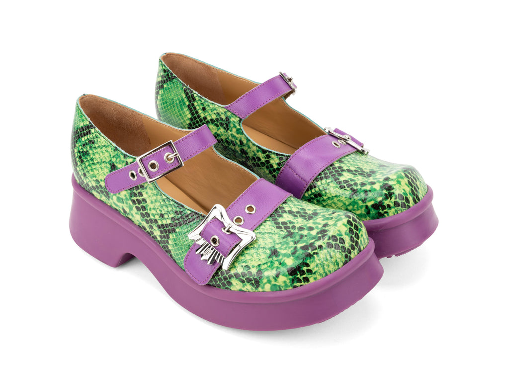 green,purple - Quarter View