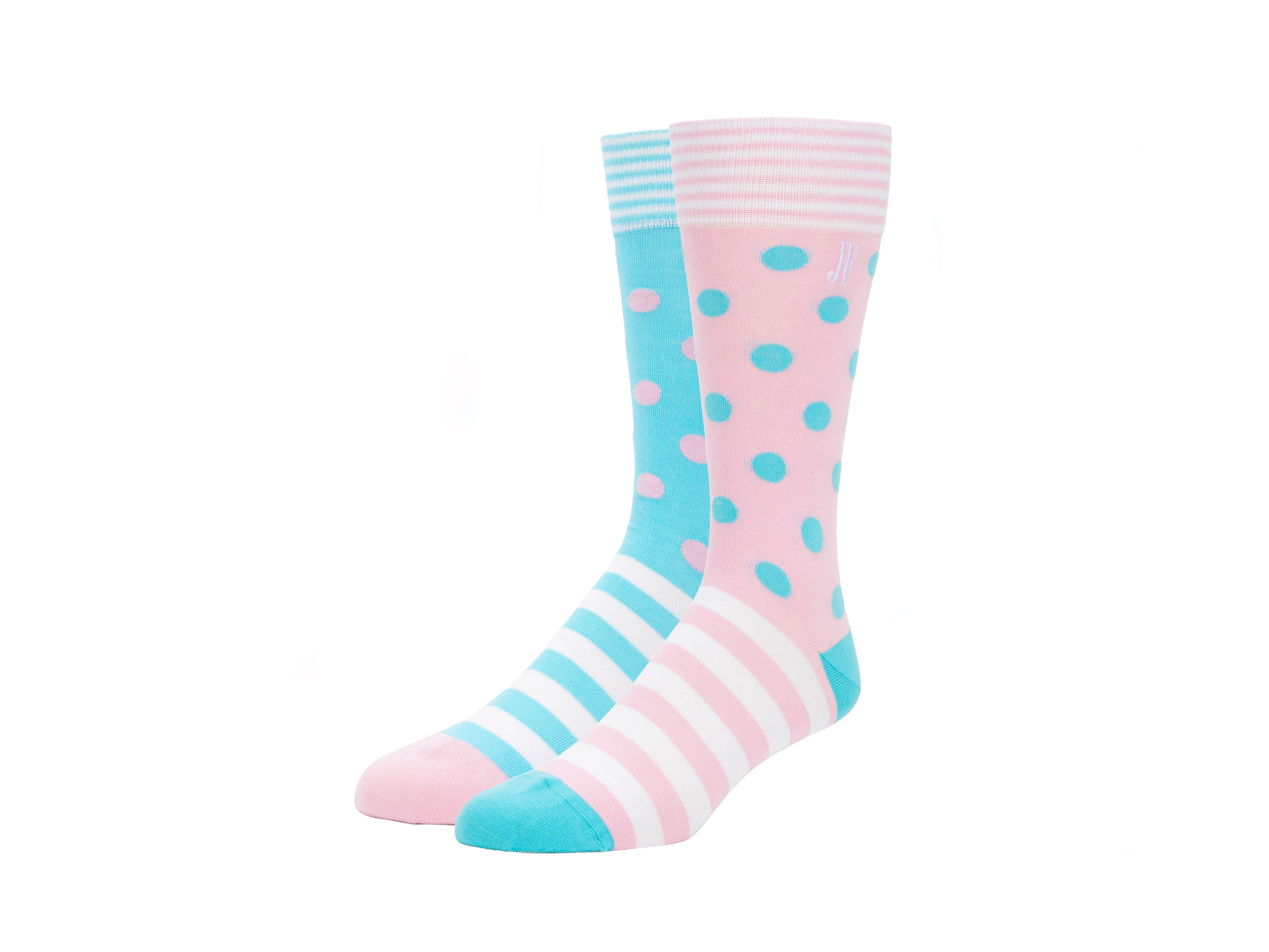 white,blue,pink - Quarter View