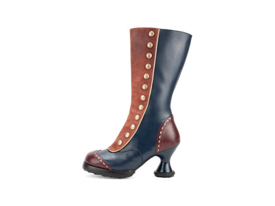 Babycake - Navy/Brown/Burgundy