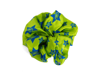 Star Scrunchie - Green/Blue