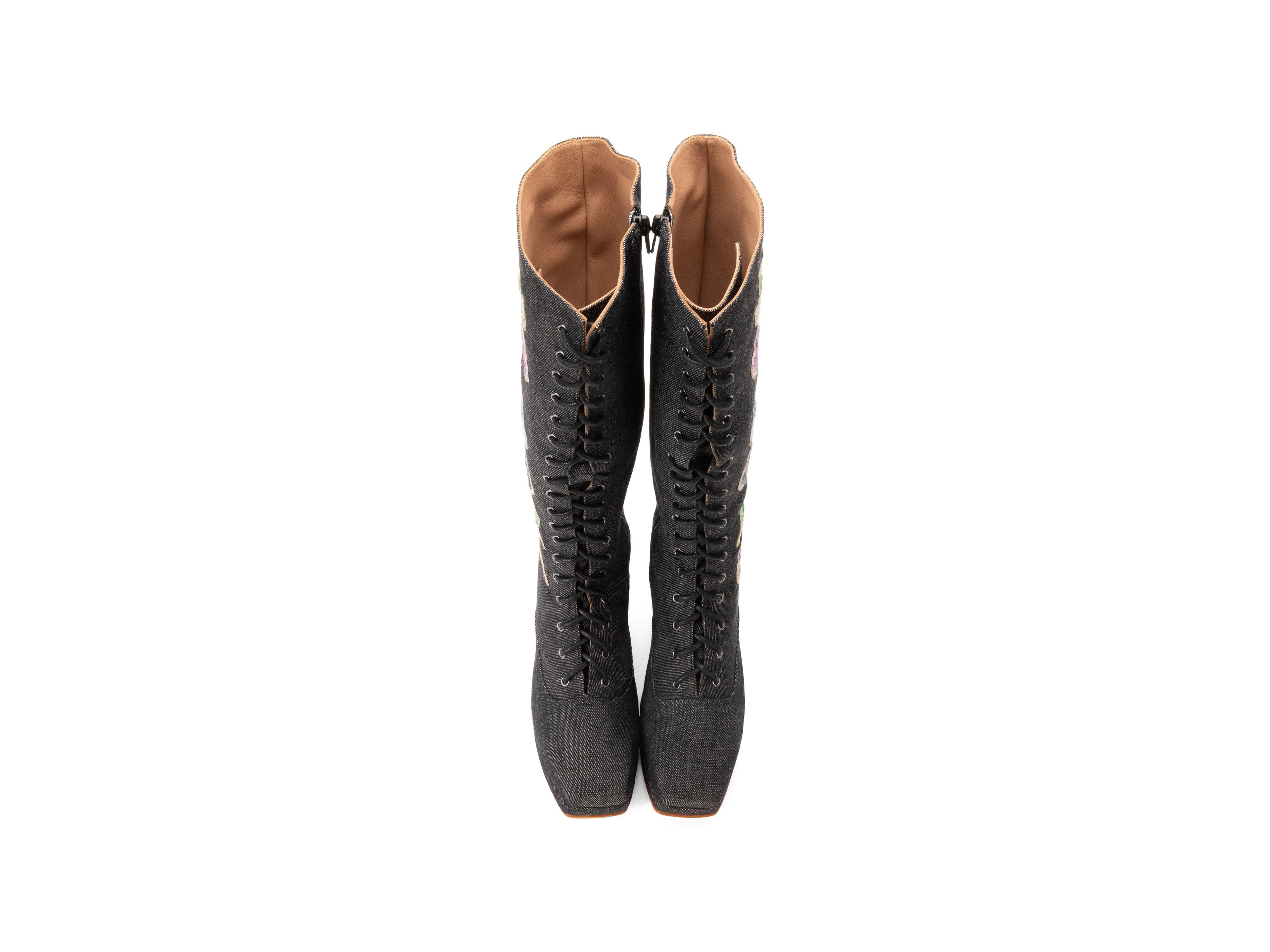 black_denim - Top