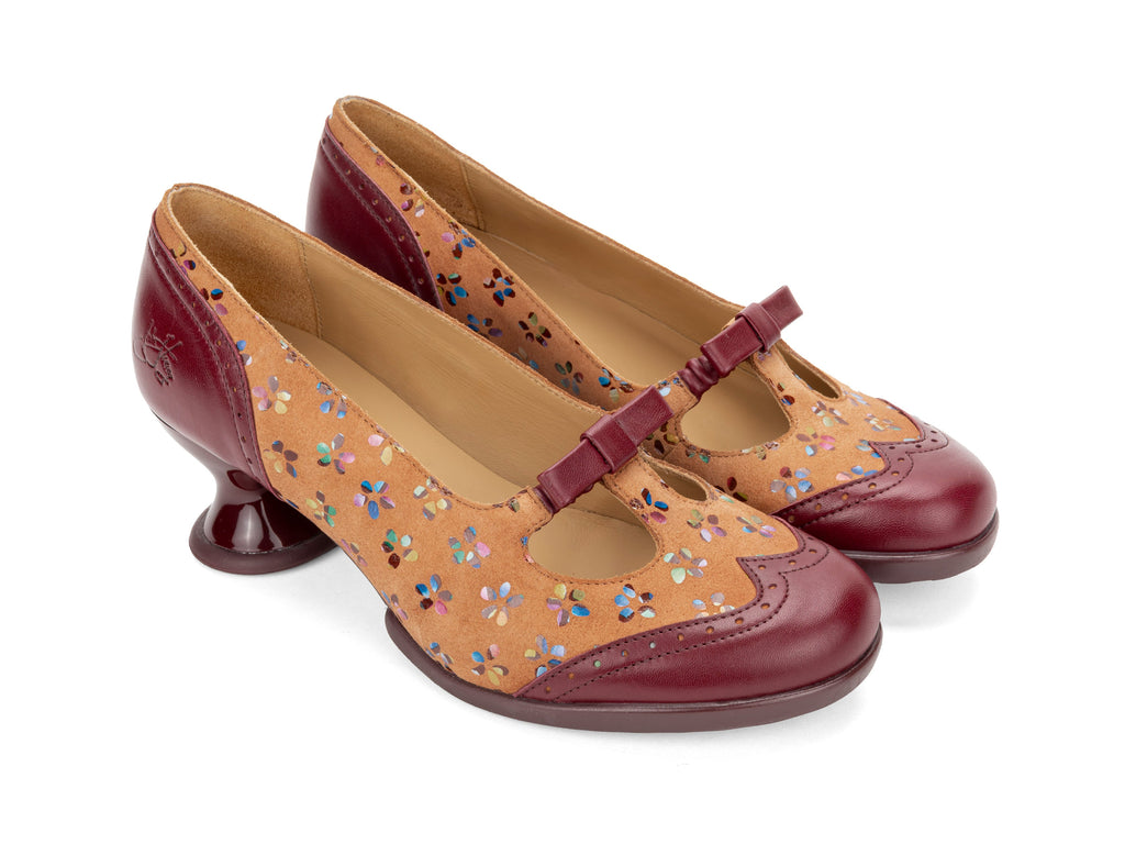 brown_floral - Quarter View