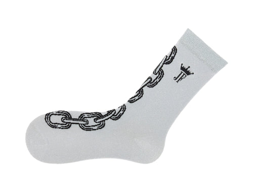 silver_black - Left Sock