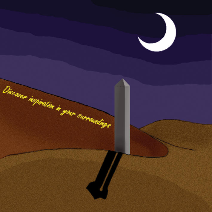 Half Moon in the Desert