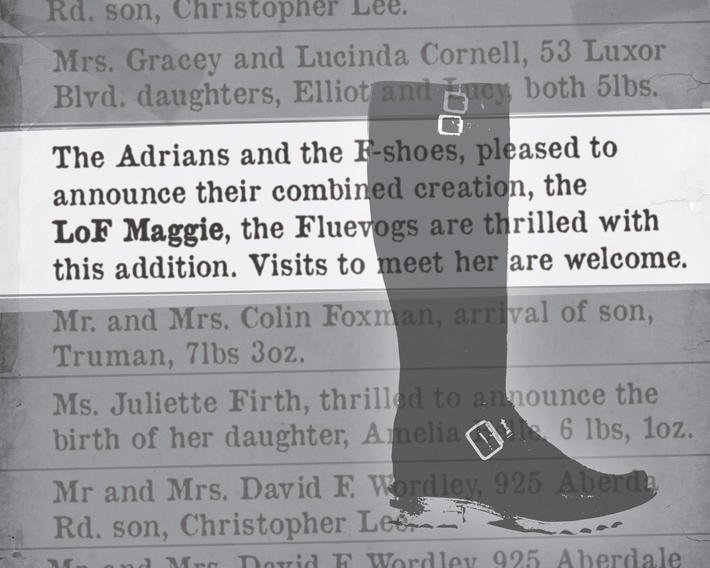 LoF Maggie birth announcement