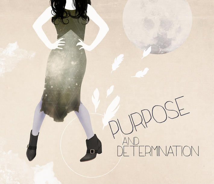 walking with purpose and determination