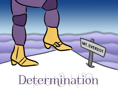 Determination on Mt. Everest