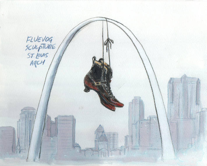 Proposal for Fluevog Half Truth Bronte & St Louis arch
