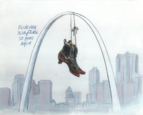 Proposal for Fluevog Half Truth Bronte & St Louis arch