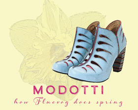 how Fluevog does spring blue