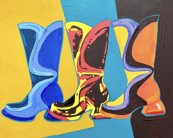 Pop Boot Triptych