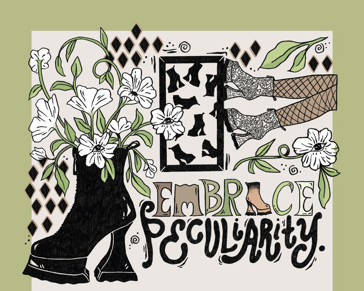 Peculiar Petunias (Green)