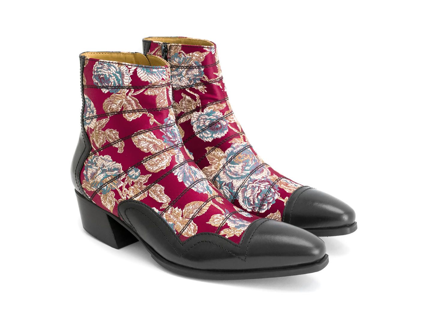 Poppy Floral Print Men's Boots
