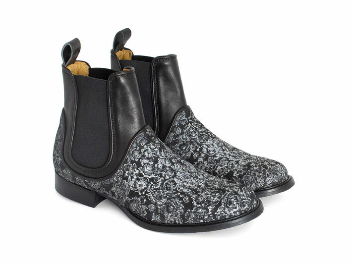 Norton - Black/Floral | Layered Chelsea 