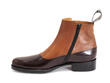 1611 First Avenue Brown Classy Spat Zipper Boot: Profile inside