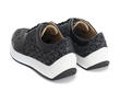 170V Black/JF Monogram Contrast Low-Top Sneakers: Back