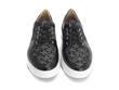 170V Black/JF Monogram Contrast Low-Top Sneakers: Front