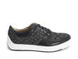 170V Black/JF Monogram Contrast Low-Top Sneakers: Profile outside