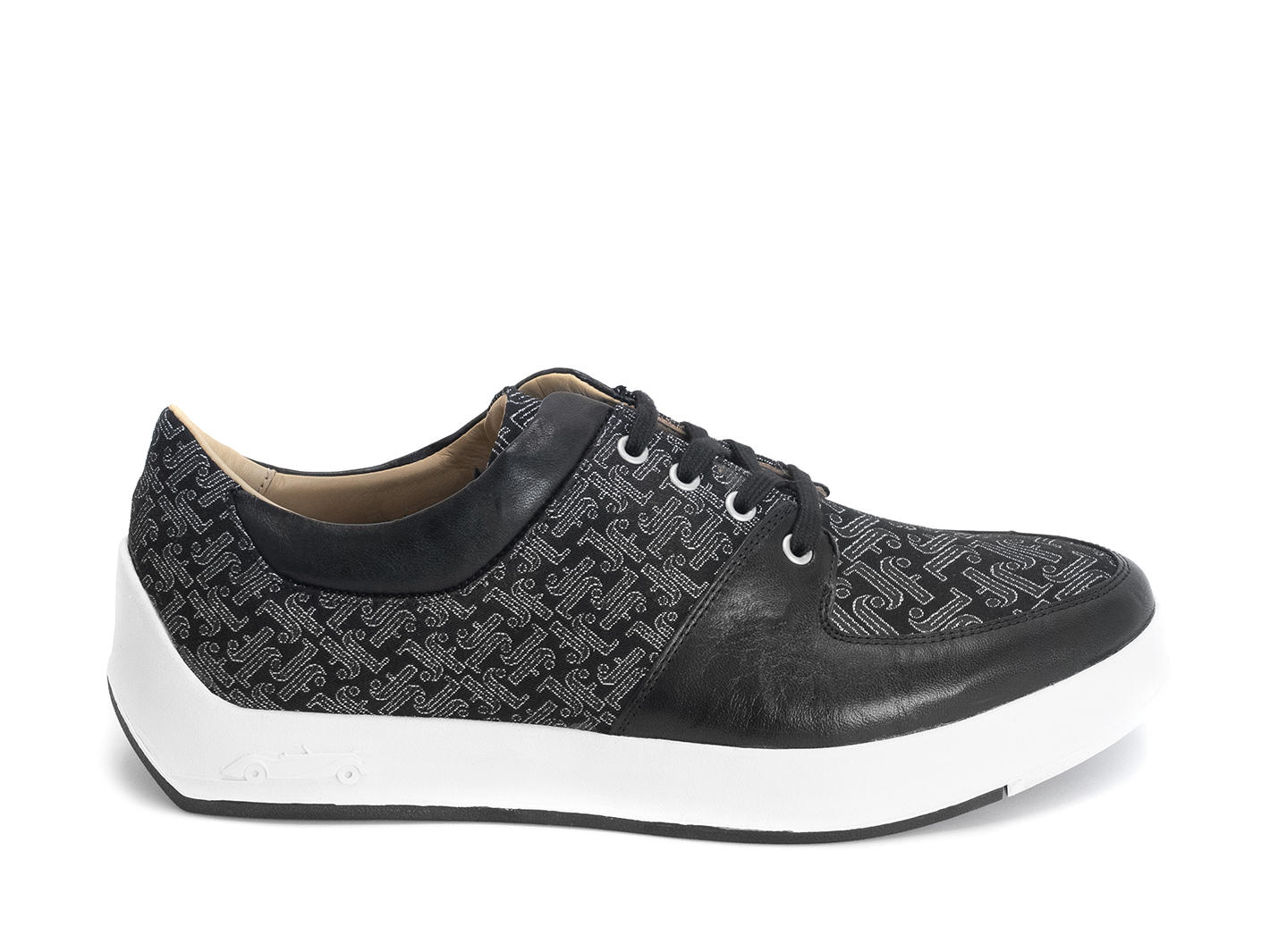 170V Noir/Monogramme JF Chaussure de sport contrastée: Profile outside