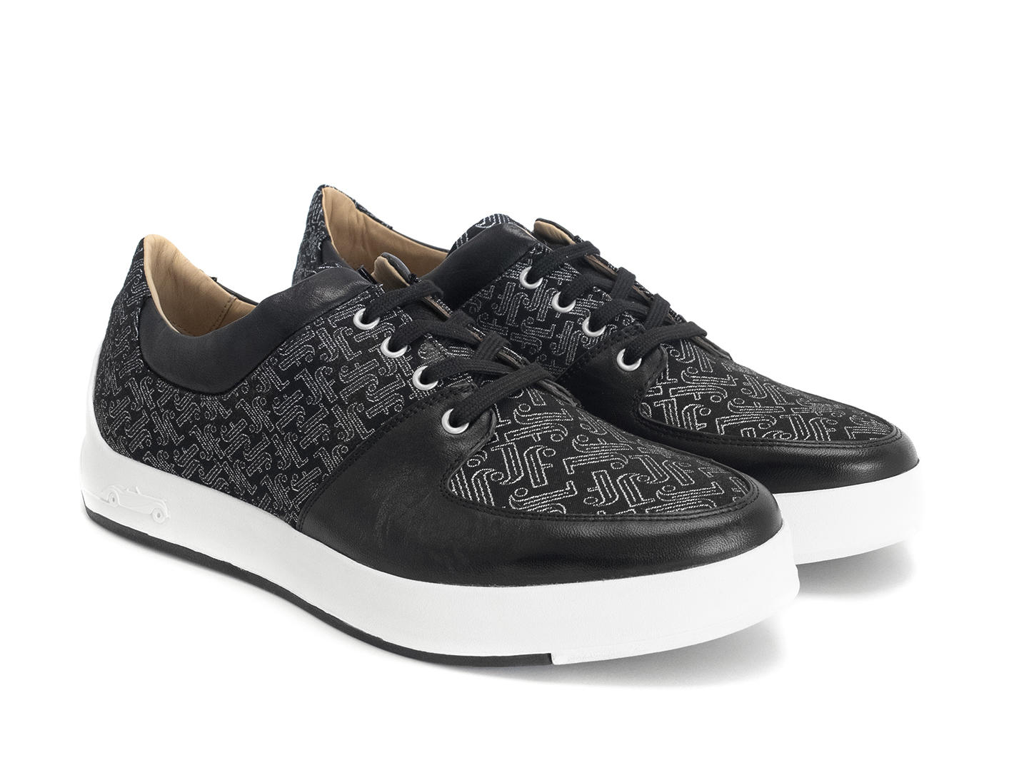 170V Noir/Monogramme JF Chaussure de sport contrastée: Quarter view