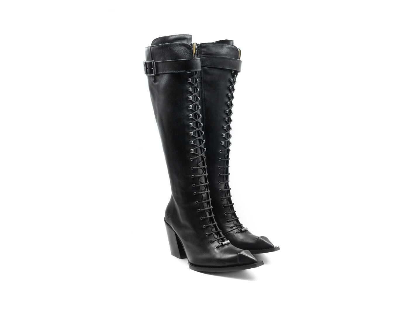 Abstract Candy Noir Botte haute Swordfish: Quarter view