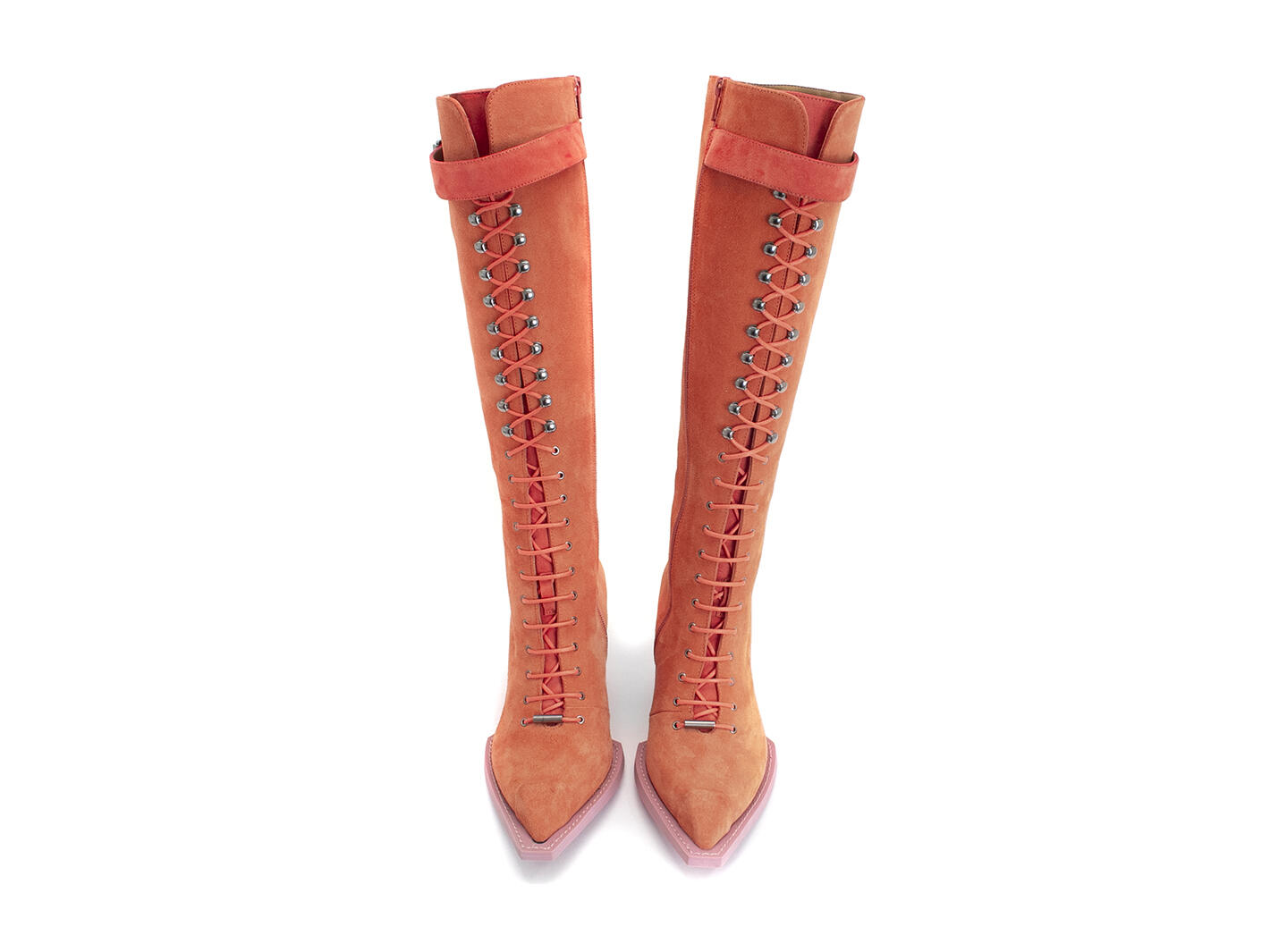 Abstract Candy Orange/Pink Botte haute Swordfish: Front