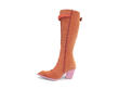 Abstract Candy Orange/Pink Tall Swordfish Boots: Profile inside