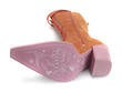 Abstract Candy Orange/Pink Tall Swordfish Boots: Sole