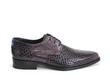 Ace Face Charcoal Alligator Simple derby lace-up: Profile outside