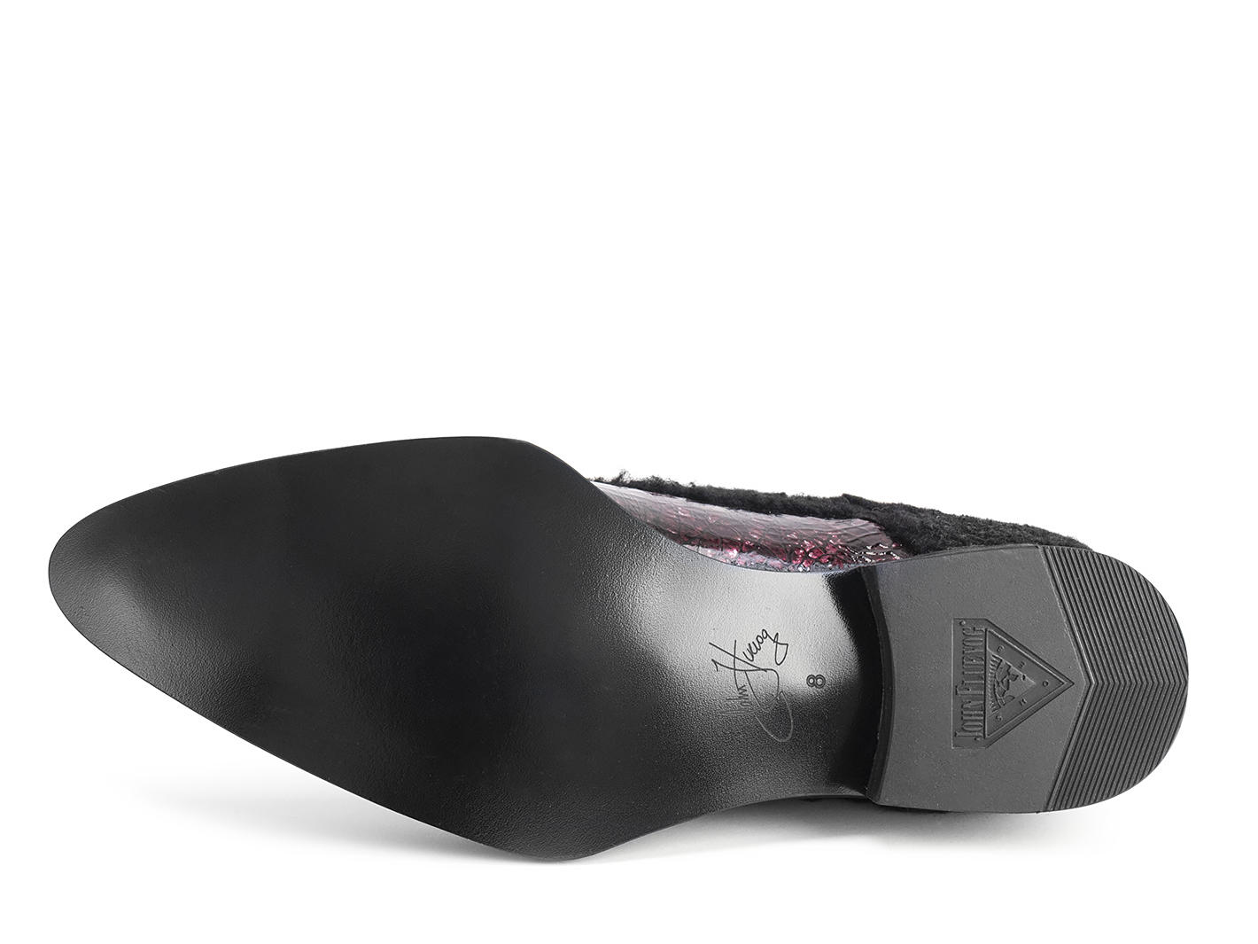 Ace Face - Ruby/Shearling | Simple derby lace-up | Fluevog Shoes
