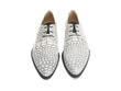 Ace Face White Croc Simple derby lace-up: Front