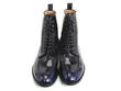 Admiral Blue Patent lace-up boot: Front