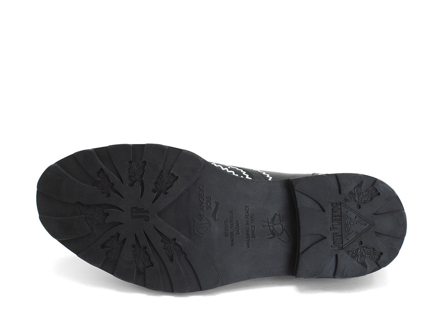 Aiden Noir Derby avec motif de bout fleuri: Sole