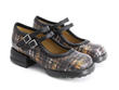 Aimee Plaid Solid mary jane: Quarter view