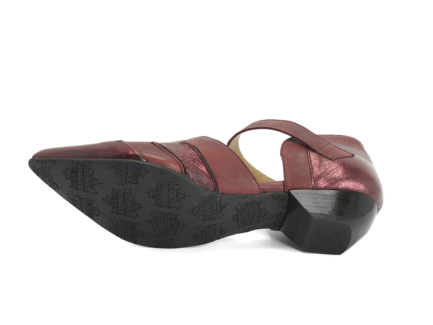 Alison Red Sexy skull-buckled mary jane: Sole