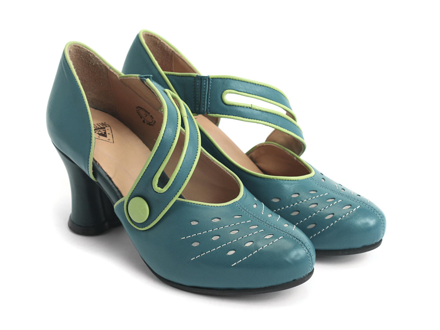 Allure Sarcelle Asymmetrical mary jane: Quarter view