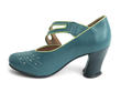 Allure Teal Asymmetrical mary jane: Profile inside