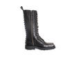 Alonso Black Tall Lace-Up Boots with Zipper: Profile inside