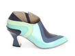 Amadeus Blue/Green Layered leather shoe: Profile outside