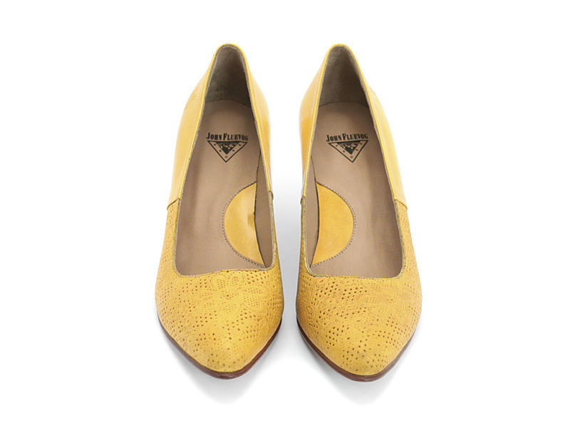 Ambition Jaune Escarpin talon bas