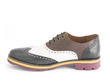Andrew Brown/White/Black Wingtip Brogue Shoes: Profile inside