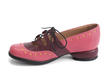 Anika Red & Pink Sweet lace-up flat: Profile inside