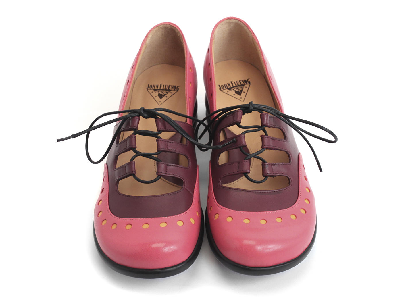 Anika Rouge & rose Sweet lace-up flat: Front