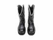 Ankle Cowboy Black Bottillon western à plateforme: Front