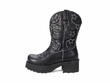 Ankle Cowboy Black Bottillon western à plateforme: Profile outside