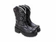 Ankle Cowboy Black Bottillon western à plateforme: Quarter view
