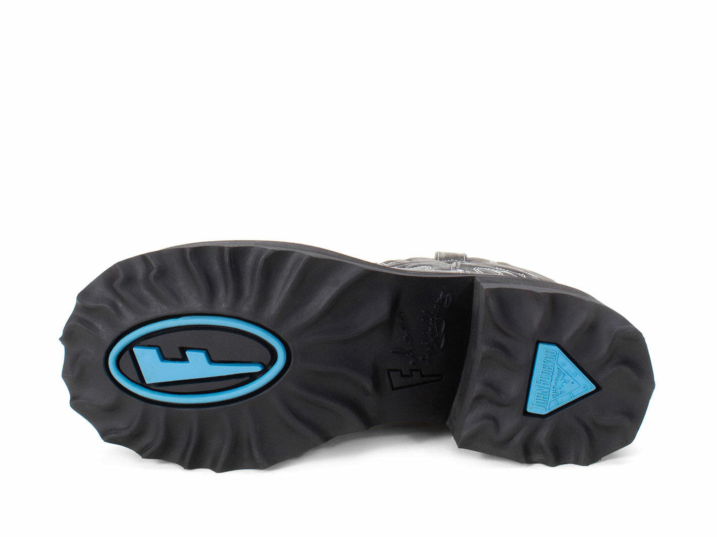 Ankle Cowboy Black Bottillon western à plateforme: Sole