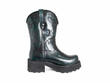 Ankle Cowboy Green Platform Ankle Cowboy Boots: Profile inside