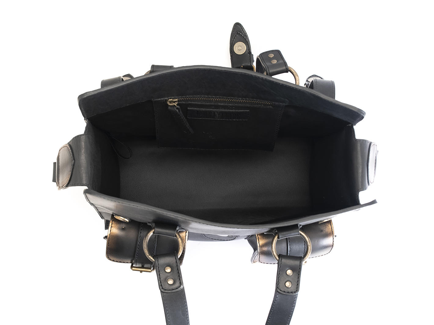 Anna Black/Bronze Convertible tote bag